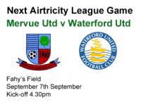 Next Game v Waterford Utd, Sat
